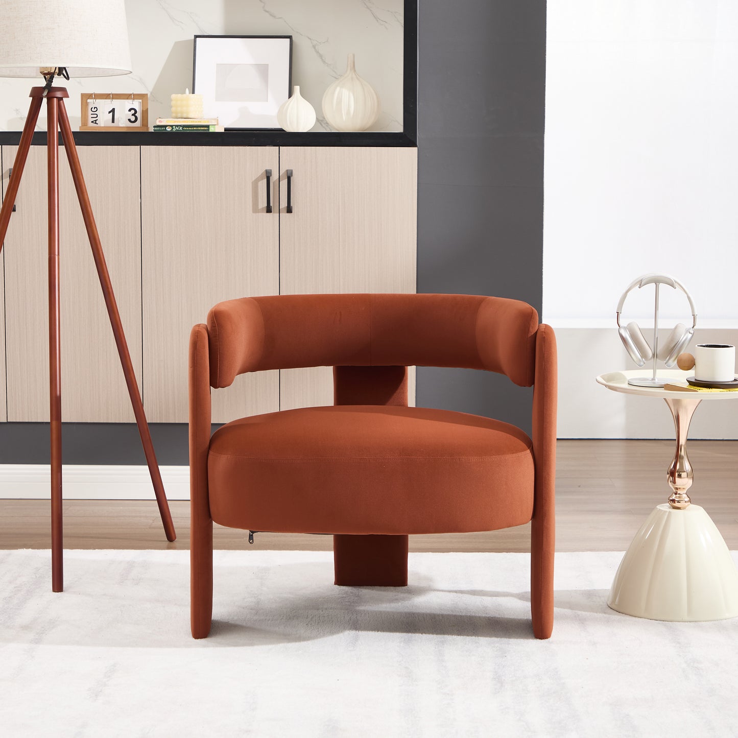 Velvet Accent Lounge Chair