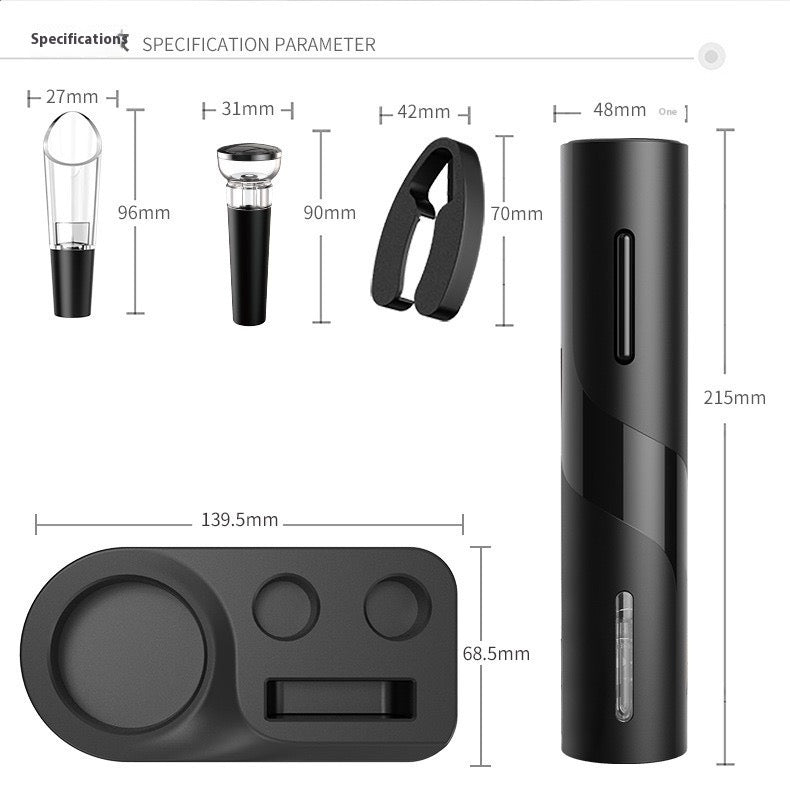 Rechargeable Red Wine Electric Bottle Opener Set