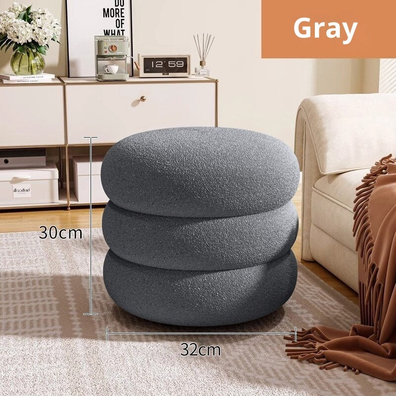 Minimalist Round Ottoman Stool