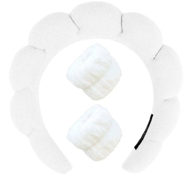 Twist Sponge Headband & Wrist Strap Set