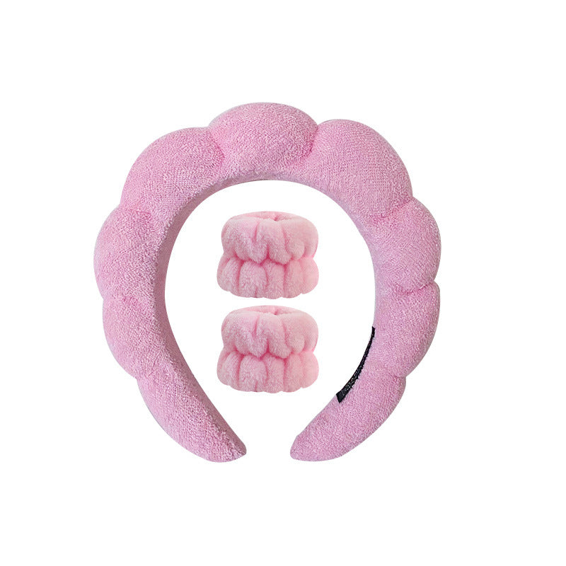 Twist Sponge Headband & Wrist Strap Set