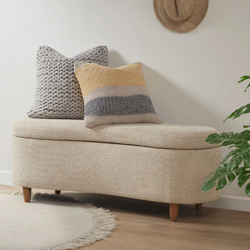 Boucle  Storage Bench