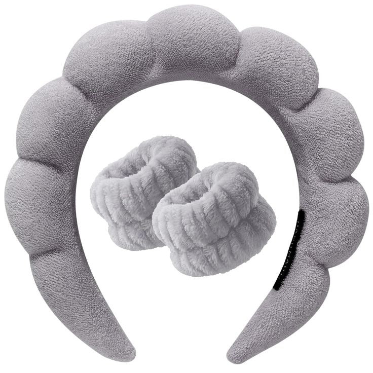 Twist Sponge Headband & Wrist Strap Set