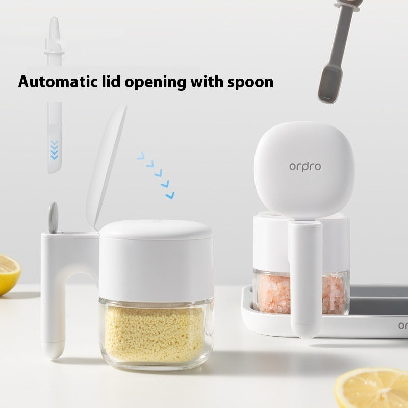 Automatic Flip-Top Seasoning Jar Set
