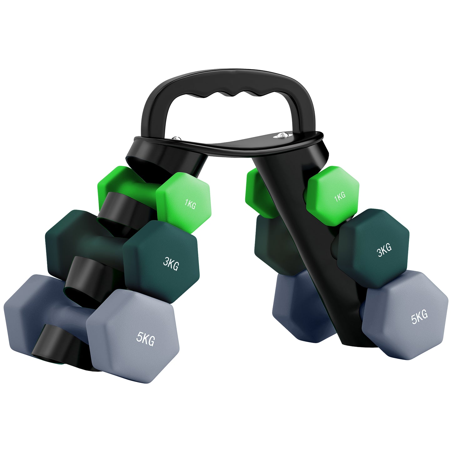 Dumbbells Set With Storage Rack