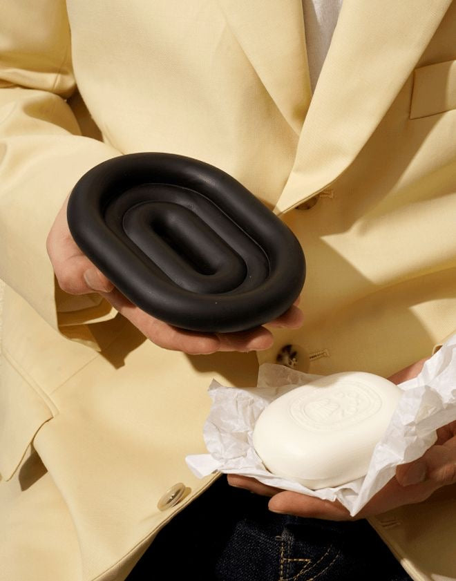 Minimalist Sculptural Soap Dish & Tray