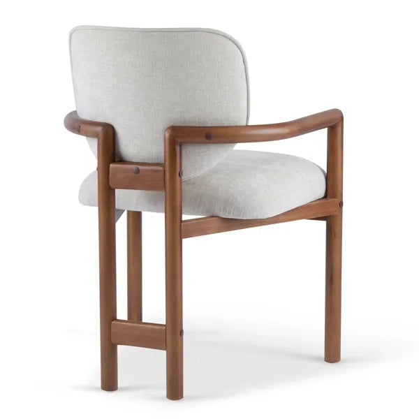 Sculpted Walnut Accent Chair Set