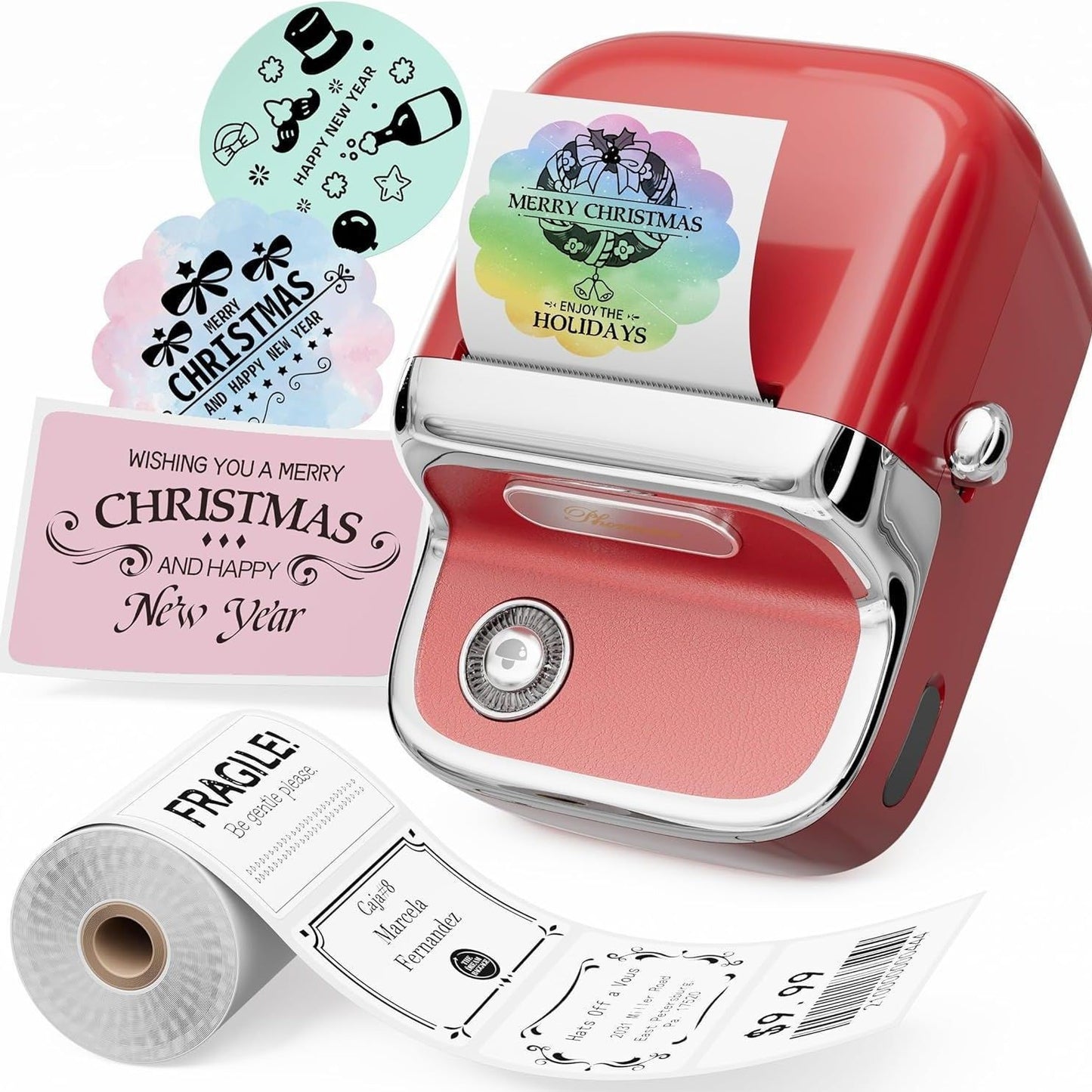 Portable Bluetooth Thermal Label Printer