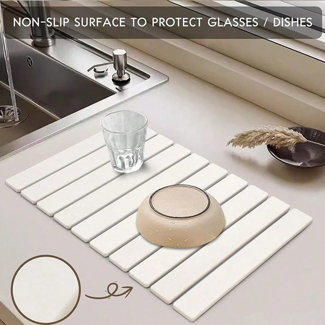 Large Diatomite Stone Dish Drying Mat