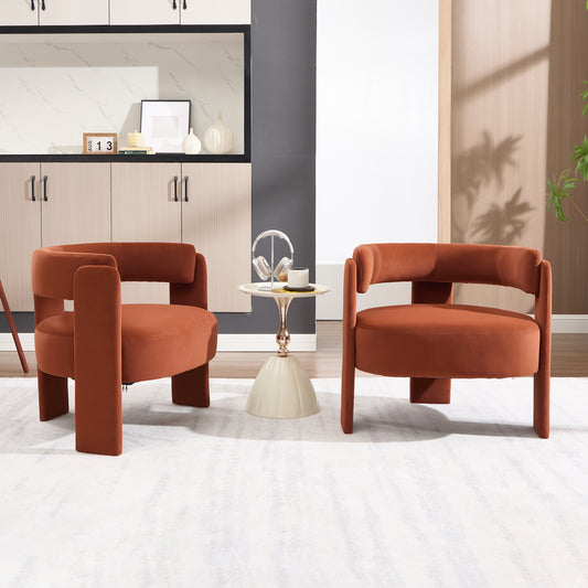 Velvet Accent Lounge Chair