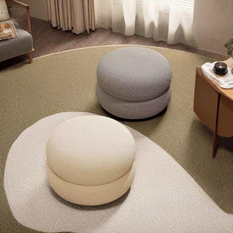 Minimalist Round Ottoman Stool