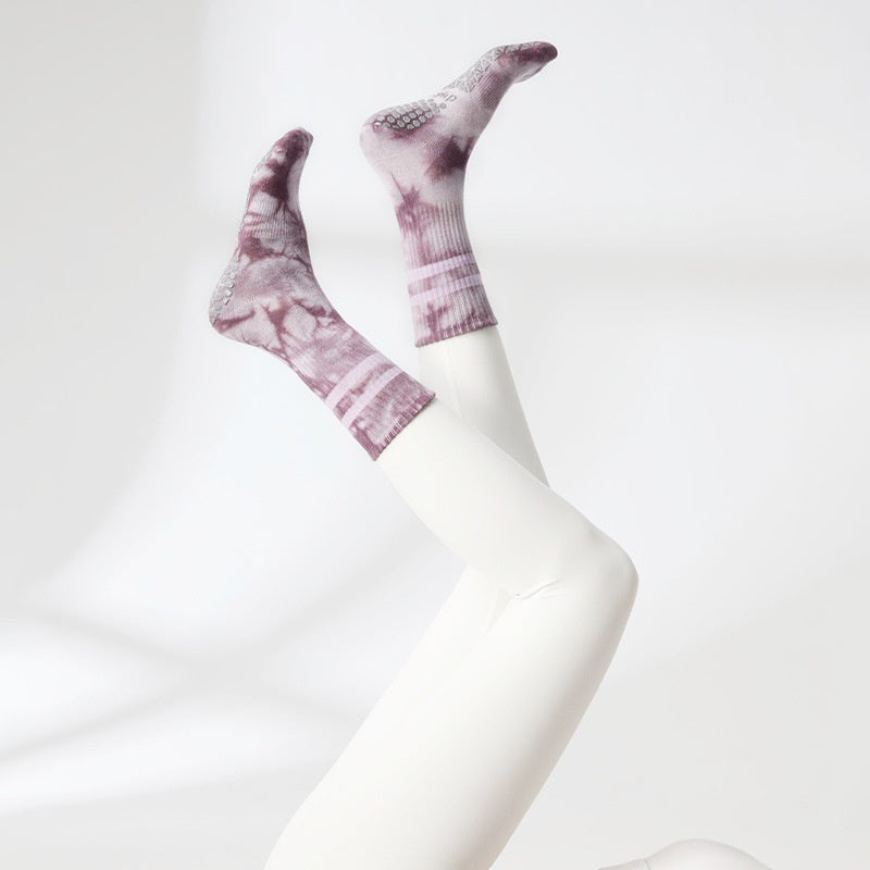 Non-Slip Striped Gradient Pilates Socks