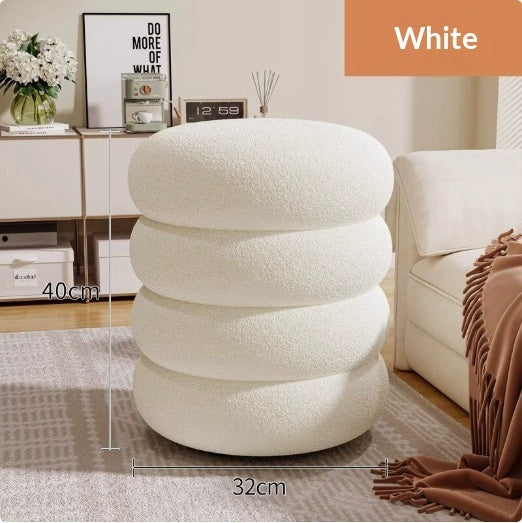 Minimalist Round Ottoman Stool