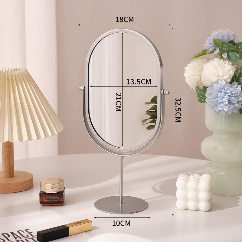 Elegant Gold Tabletop Makeup Mirror