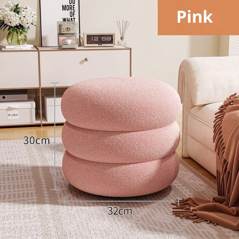 Minimalist Round Ottoman Stool