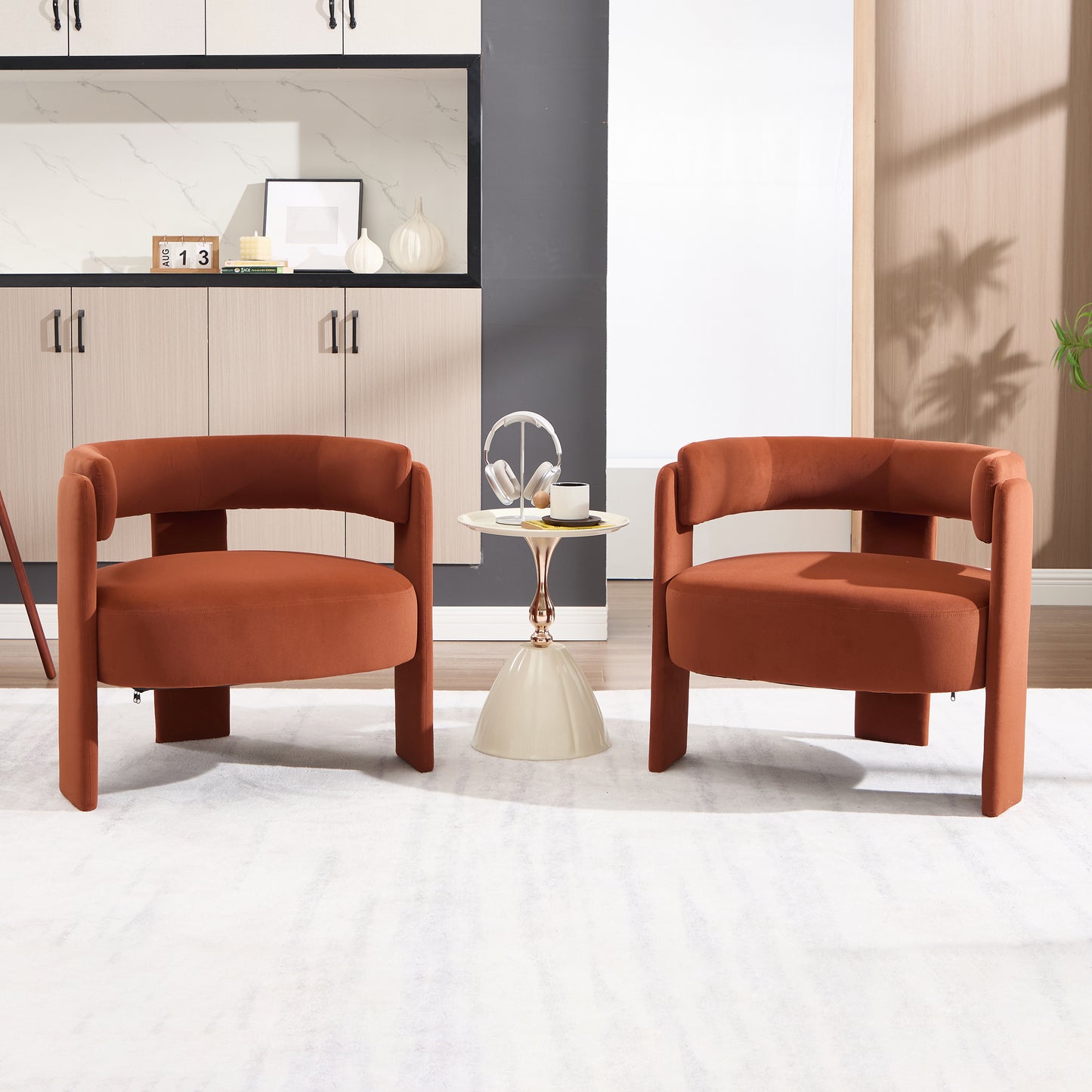 Velvet Accent Lounge Chair