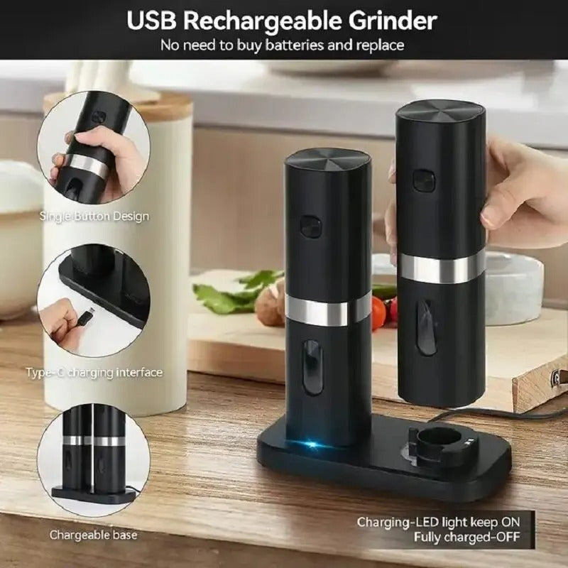 Portable Two-pack Electric Automatic Grinder