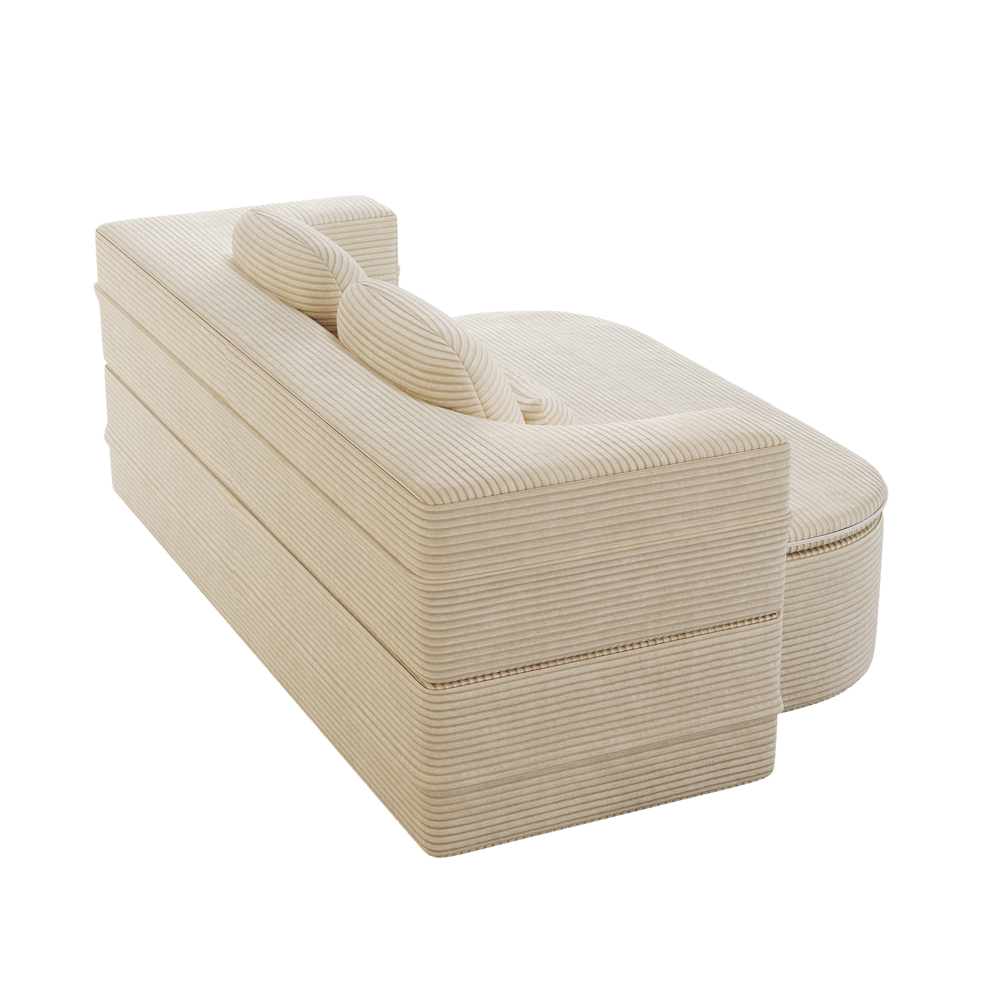 2 in 1 Sculpt Bouclé Lounger
