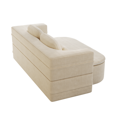 2 in 1 Sculpt Bouclé Lounger