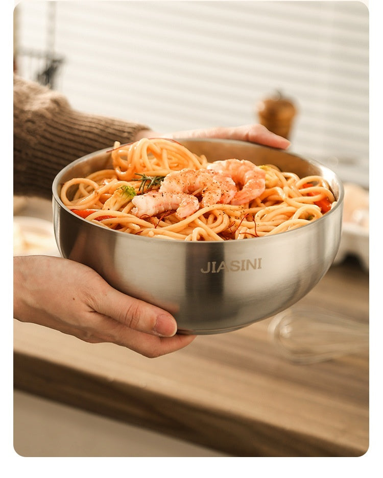 Double-Wall Stainless Steel Serving Bowl