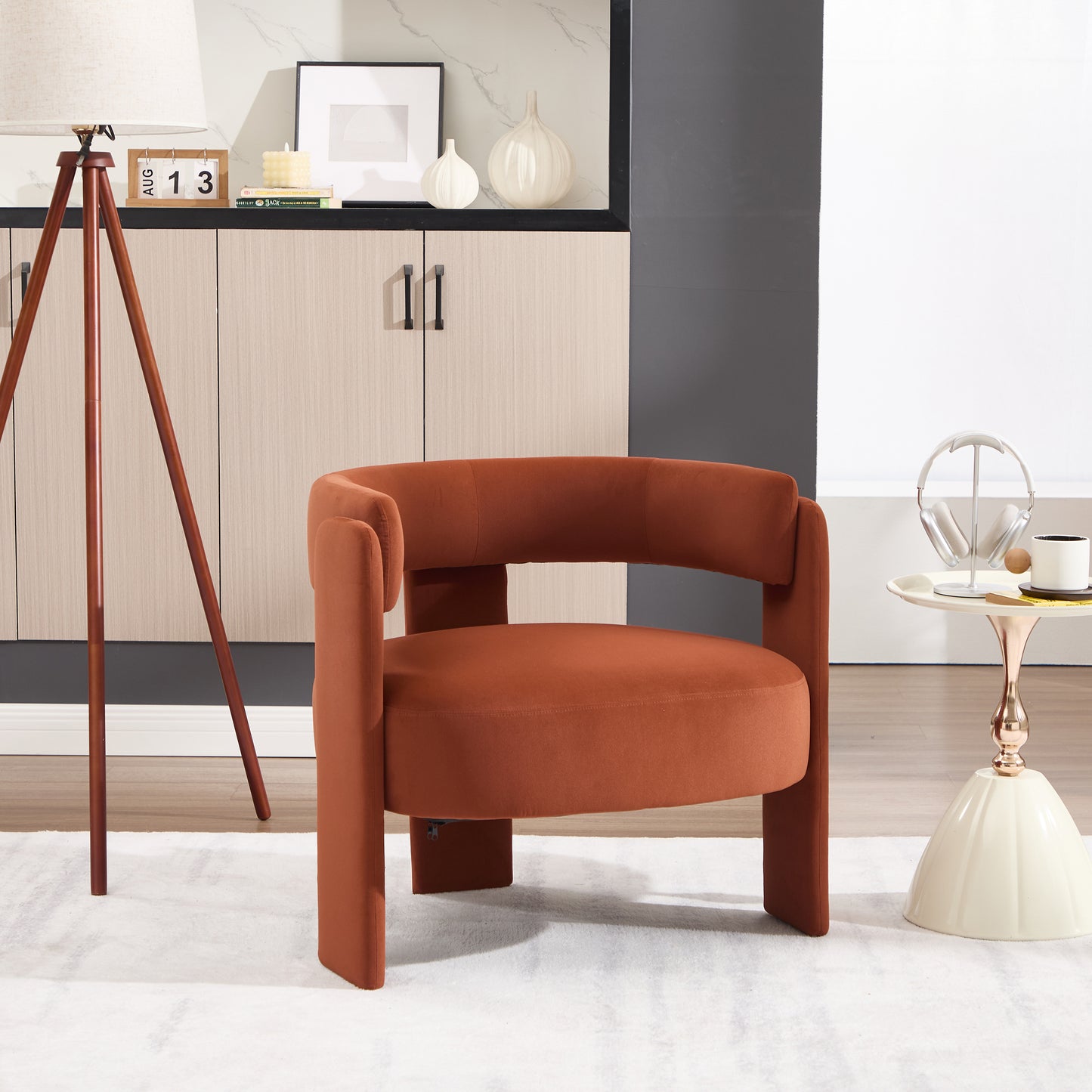 Velvet Accent Lounge Chair