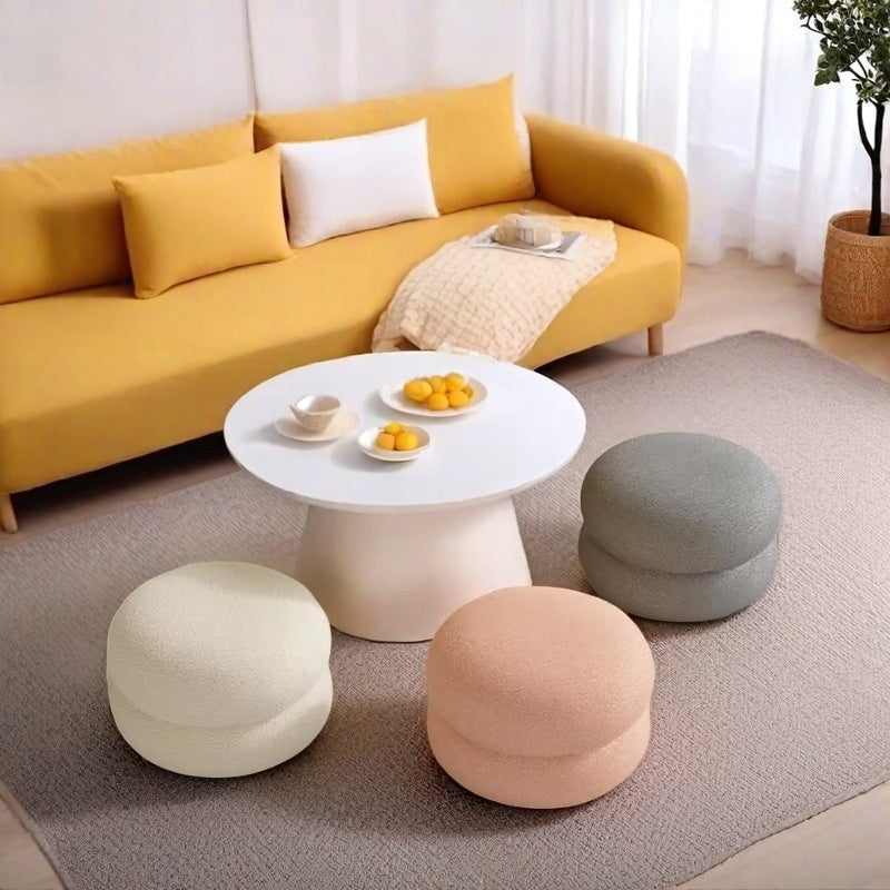 Minimalist Round Ottoman Stool