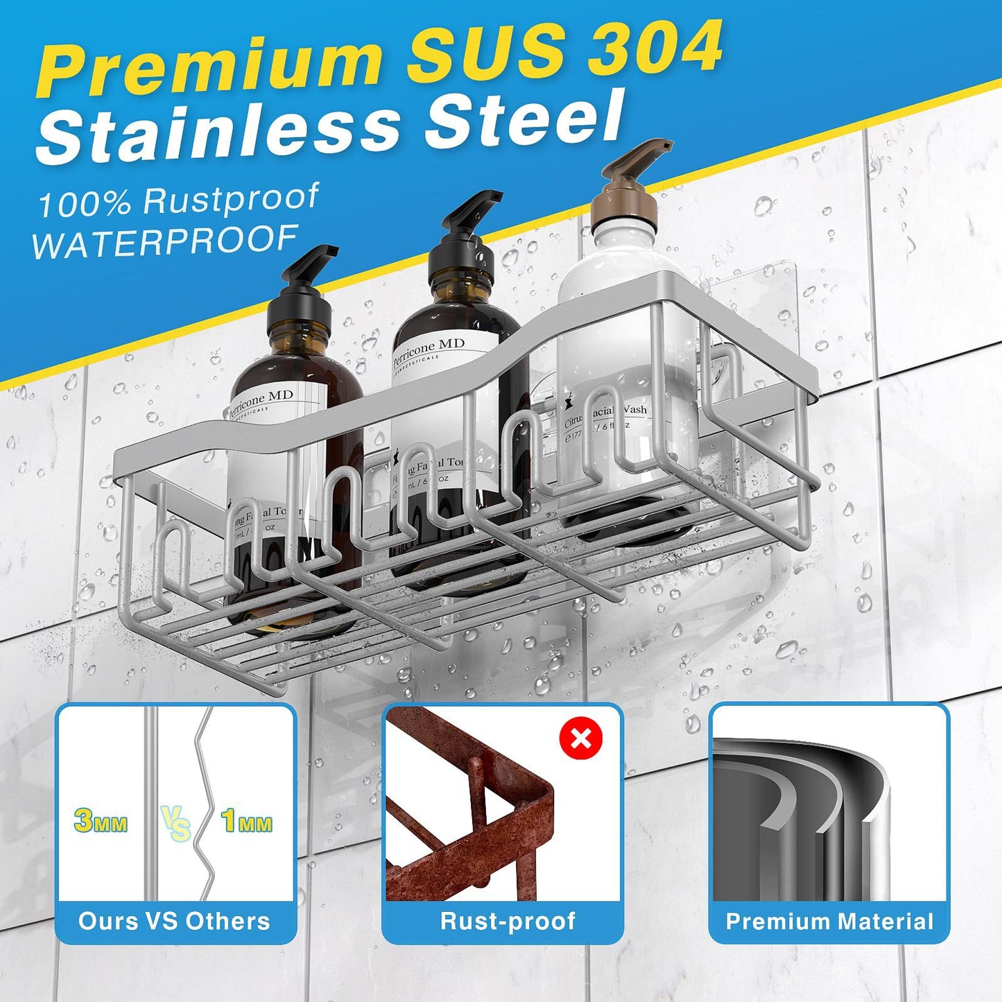 5-Piece Shower Organizer